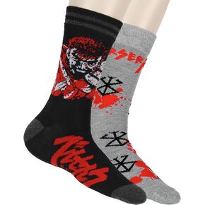 Berserk Men Guts Symbol anime manga area crew crew socks 2 rail rials rivesists 8-12 in Kuwait