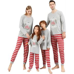 VNVNE Christmas Pajamas for Family Matching Sets Cute Christmas Printed Sleepwear Holiday Xmas PJs for/Women/Men/Couples in Kuwait