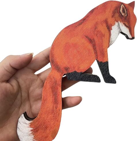 Mama and Baby Fox Door Topper Fox Fox Fox Adormens Satue Satue Satue Corner Sculpture for Laincrained Wood Decor Sign ، Organt Wooden Art تمثال تمثال لمكتب غرفة نوم غرفة المعيشة (Baby+Mama) in Kuwait