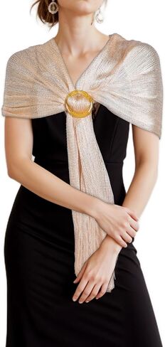 Jeffdad Women Shawls and Wraps for Evening Dress, Sparkling Shawls Wraps for Evening Dresses Party Wedding Bride Bridesmaid in Saudi Arabia