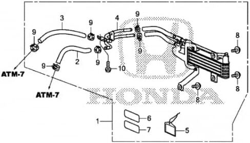 Honda Pilot ATF Cooler Kit W/ 6 Speed Automatic Transmission in Saudi Arabia
