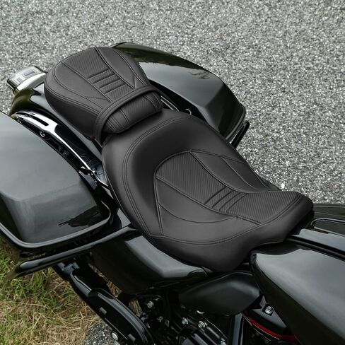 XFMT Leather Leather Pillion Pillion Rider Rider Set for Harley Touring Road King Street Glide Road Glide Electra Glide 2009-2022 in Kuwait