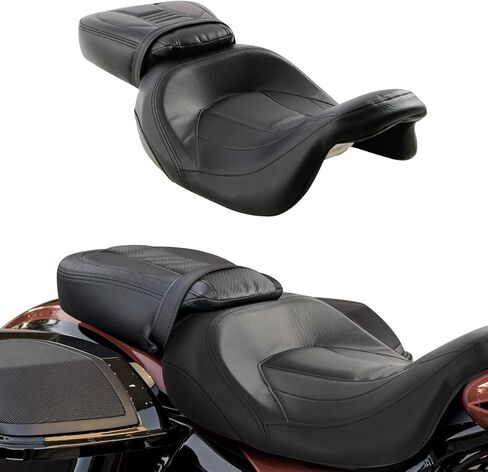 XFMT Leather Leather Pillion Pillion Rider Rider Set for Harley Touring Road King Street Glide Road Glide Electra Glide 2009-2022 in Kuwait
