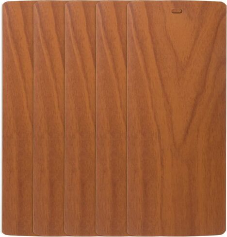 DALIX Wood Vinyl Vertical Blinds Parts Repair Set Walnut 82.5" High Window 5 Pack in Saudi Arabia