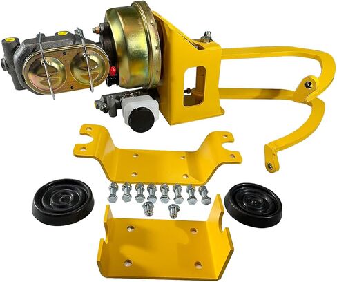 7" Universal Power Brake Booster Master Cylinder Assembly for Most Street Rod Car and Truck Ford, Chevy, Plymouth, Olds, Buick, and Studebaker W/Clutch Pads for Disc/Disc/Disc/Drum in Saudi Arabia