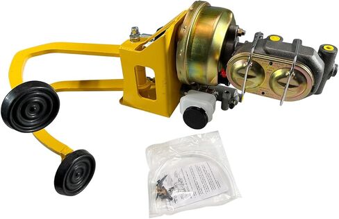 7" Universal Power Brake Booster Master Cylinder Assembly for Most Street Rod Car and Truck Ford, Chevy, Plymouth, Olds, Buick, and Studebaker W/Clutch Pads for Disc/Disc/Disc/Drum in Saudi Arabia