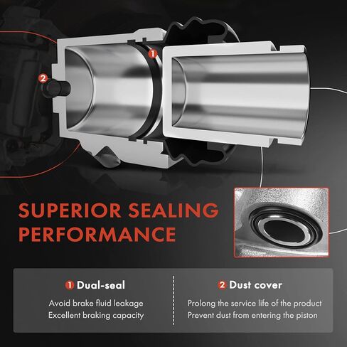 A -premium Disc -Disc -alser Assemberbly متوافق مع نماذج سوبارو المختارة - Impreza WRX Limited/WRX TR 2006-2007 2.5L - جانب السائق الأيسر الخلفي in Saudi Arabia