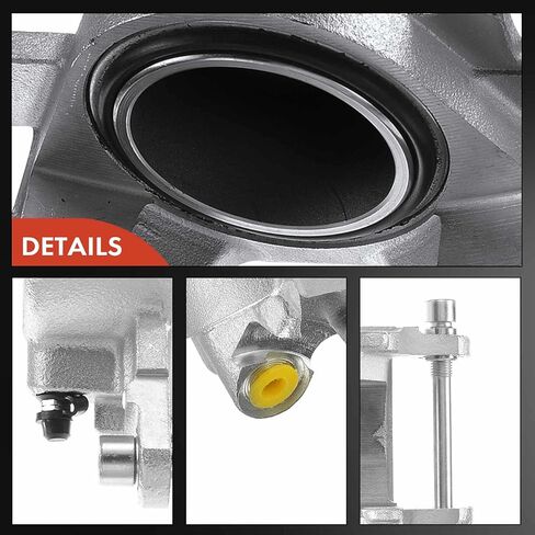 مجموعة الفرجار الفرامل قرص A -premium بدون قوس متوافقة مع طرازات Chevy و Cadillac و Buick و GMC و Oldsmobile & Pontiac - Malibu ، Camaro ، Caprice ، Impala ، Lesabre ، Regal in Saudi Arabia