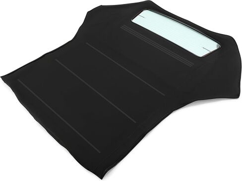 قمة ناعمة قابلة للتحويل Kuafu متوافقة مع 2000-2006 BMW 3 Series E46 Black Sailcloth Vinyl Top مع نافذة زجاجية مدفأة صافية in Saudi Arabia