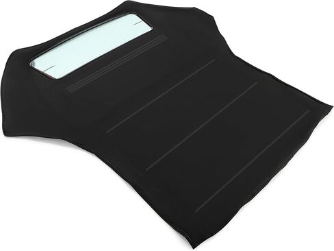 قمة ناعمة قابلة للتحويل Kuafu متوافقة مع 2000-2006 BMW 3 Series E46 Black Sailcloth Vinyl Top مع نافذة زجاجية مدفأة صافية in Saudi Arabia