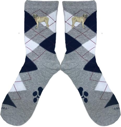 Embroidered Unisex Argyle Socks - Comfortable and Fashionable Socks for Men and Women in Saudi Arabia