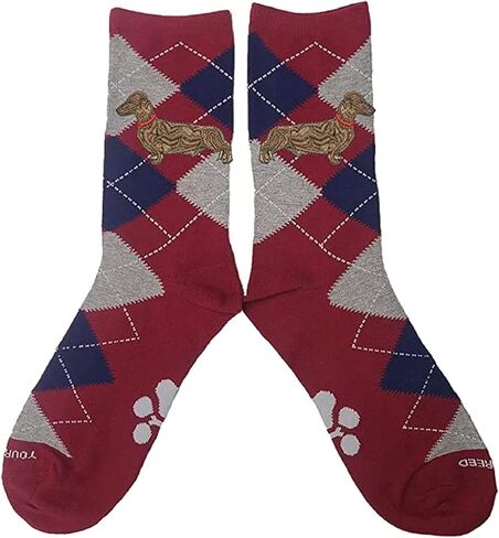 Embroidered Unisex Argyle Socks - Comfortable and Fashionable Socks for Men and Women in Saudi Arabia