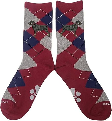 Embroidered Unisex Argyle Socks - Comfortable and Fashionable Socks for Men and Women in Saudi Arabia