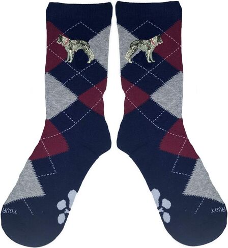 Embroidered Unisex Argyle Socks - Comfortable and Fashionable Socks for Men and Women in Saudi Arabia
