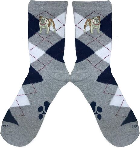 Embroidered Unisex Argyle Socks - Comfortable and Fashionable Socks for Men and Women in Saudi Arabia