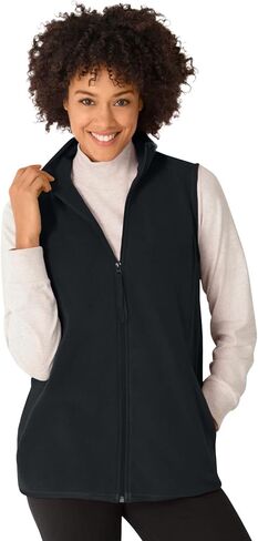 امرأة ضمن زائد الحجم zip-pront microfleece سترة طواف طويلة الصوف in Saudi Arabia