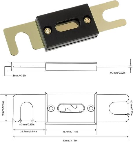 50 Amp ANL Blade Fuse 4Pcs for Car Audio and Video System (50A ANL Fuse) in Saudi Arabia
