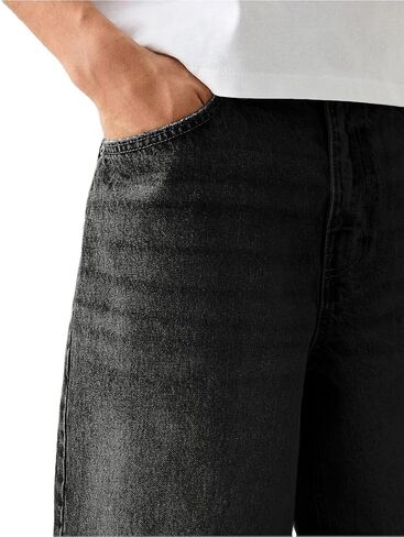 Kinghua Mens Baggy Jean Shorts Casual Loose Fit Hip Hop Skater Knee Length Denim Shorts in Saudi Arabia