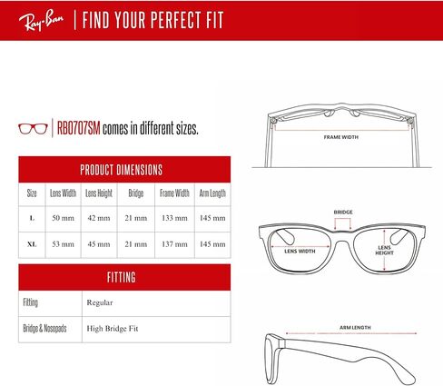 نظارات شمسية راي بان RB7070SM مربعة للرجال والنساء + حزمة مع مجموعة النظارات المجانية من Designer iWear in Saudi Arabia