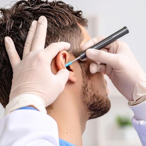 60PCS Ear Camera Replacement Tips, Silicone Suear Replacement Tips for Wet/Dry Ear Cleaning, Ears Cleaner Tip, for Teens and Adults Ears Removal Endoscope, Blue in Kuwait