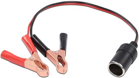 PIT66 12V Battery To Cigarette Lighter Car Socket Power Adapter, Compatible with ANY 12V Car Accessory/ 12-Volt Batteries Car/Truck/RV/Motorcycle/Boat Batteries in Saudi Arabia