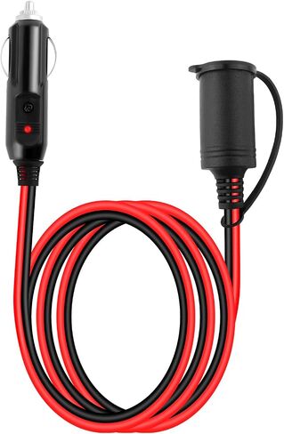 كابل امتداد ولاعة سجائر 3 قدم ، كابل امتداد 12 فولت مع مؤشر LED ، 16AWG سيارات سجائر الأخف وزنا وملحقات السيارات لشاحن هاتف السيارة ، مشغل أقراص مضغوطة ، عاكس الطاقة in Saudi Arabia