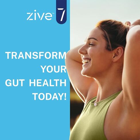 Zive 7 | Digestive Support Formula | 60 Capsules | Probiotic, Fiber & Herb Blend | Supports Digestion, Gut Health & Nutrient Absorption | Made in The USA in Saudi Arabia