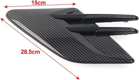 Gzyf Air Flow Pumper Side Side Vent Decal Cover Decoration ، Side Carbons Side Vent Flow Fender Sticker for Land Rover for Range Rover Sport L494 Daceelift Models 2018-2022 (ألياف الكربون) in Saudi Arabia