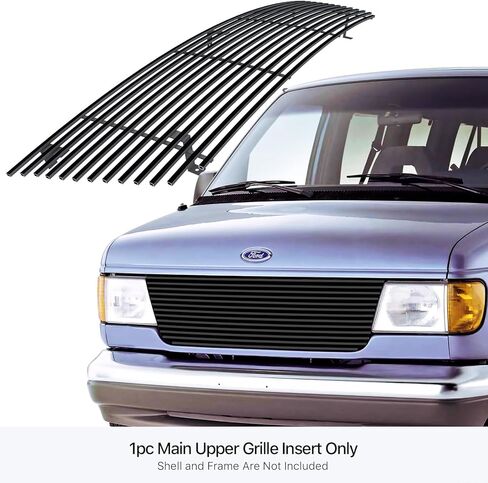 APS متوافق مع فورد Econoline Van 1992-2007 الرئيسية الفولاذ المقاوم للصدأ العلوي الأسود 8x6 أفقي الشواء الشواء in Saudi Arabia