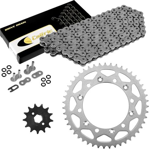 سلسلة محرك Ring Caltric O مع مجموعة Sprockets الخلفية الأمامية متوافقة مع Honda XR200R 1986-2002 in Saudi Arabia