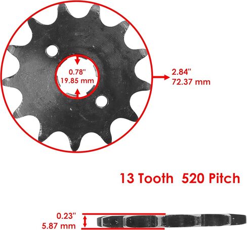 سلسلة محرك Ring Caltric O مع مجموعة Sprockets الخلفية الأمامية متوافقة مع Honda XR200R 1986-2002 in Saudi Arabia