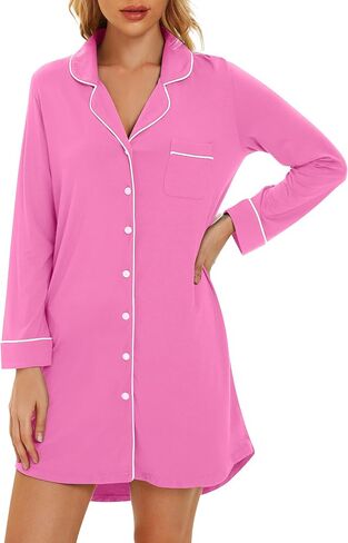 Wiwi Lightgowns للنساء Viscose من قميص النوم الطويل الخيزران S-XXL in Kuwait