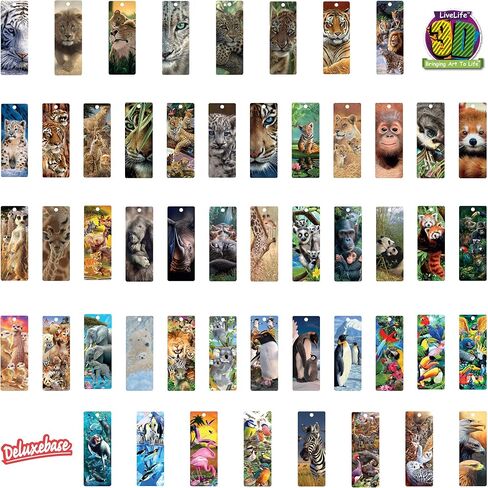 Bookmark - Gaze from Deluxebase. A Wolf book marker with lenticular 3D artwork licensed from renowned artist Joh Naito in Kuwait