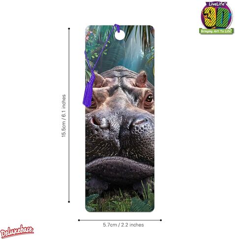 Bookmark - Gaze from Deluxebase. A Wolf book marker with lenticular 3D artwork licensed from renowned artist Joh Naito in Kuwait