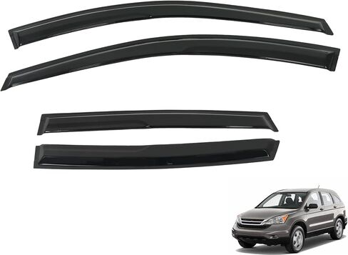 munirater Window Visors Vent Sun Shade Rain Guards Deflector Replacement for 2007 2008 2009 2010 2011 CR-V in Saudi Arabia