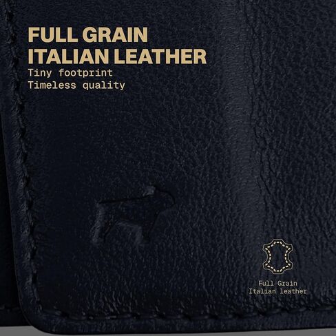 The Frenchie Co. Air Tag Speed Wallet Mini ، حامل بطاقة حظر RFID للغاية ، محفظة جيب أمامية الحد الأدنى للرجال والنساء ، مصنوعة من جلد إيطالي كامل الحبوب in Kuwait