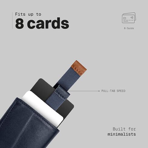 The Frenchie Co. Air Tag Speed Wallet Mini ، حامل بطاقة حظر RFID للغاية ، محفظة جيب أمامية الحد الأدنى للرجال والنساء ، مصنوعة من جلد إيطالي كامل الحبوب in Kuwait