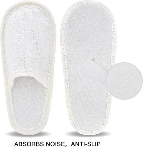 Panda Bros Fleece Felt Close Toe 5 Pairs Non Slip Indoor Family House Guest Slippers Set for Shoeless Home in Saudi Arabia