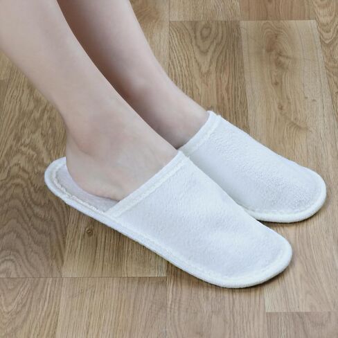 Panda Bros Fleece Felt Close Toe 5 Pairs Non Slip Indoor Family House Guest Slippers Set for Shoeless Home in Saudi Arabia