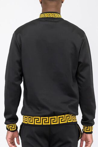 Weiv Mens Lion Head Aztec Status Track Jacket Casual Zip Up Jacket in Kuwait