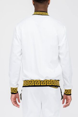 Weiv Mens Lion Head Aztec Status Track Jacket Casual Zip Up Jacket in Kuwait