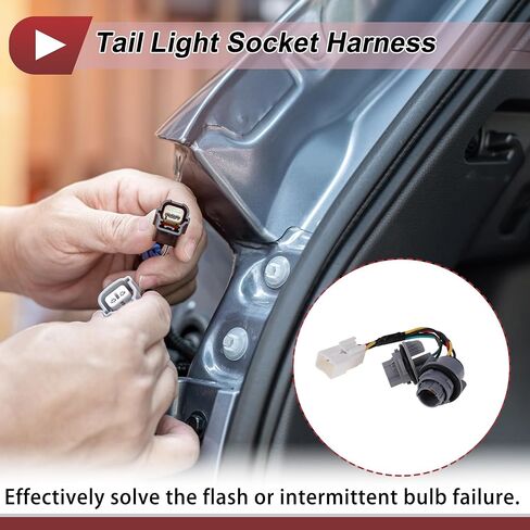 1 PC Tail Light Socket Wiring for Kia Forte 2017-2018 No.92470B0600/92470-B0600 LAMP Bulb Pigtain Connector in Saudi Arabia