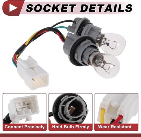 1 PC Tail Light Socket Wiring for Kia Forte 2017-2018 No.92470B0600/92470-B0600 LAMP Bulb Pigtain Connector in Saudi Arabia
