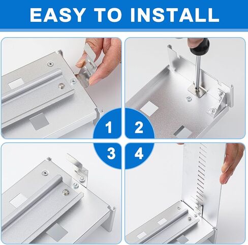 19 Inch Rack Mount DIN Rail Kit Aluminum Alloy Adjustable Rack Mount Rails Rack Mount Bracket for Industrial Media Converters Ethernet Switches Supplies DIN Rail Products, Black in Kuwait
