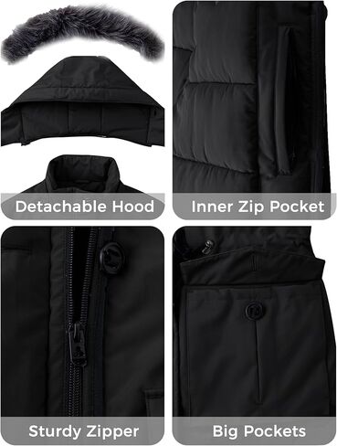 ZSHOW Women's Winter Coat Warm Quilted Puffer Jacket Thicken Parka with Removable Hood (Regular and Plus Size) in Kuwait