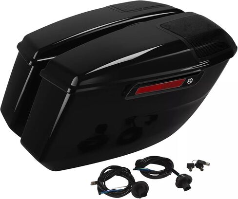 TCT-MOTORPARTS VIVID BLACK 6x9 Saddlebag Mepaler Lids Fit for Harley Cvo Road Street Glide 2023-2025 FLHX FLTRX FLTRXSTSE 2024-2025 Street Glide Ultra Flhxu in Kuwait