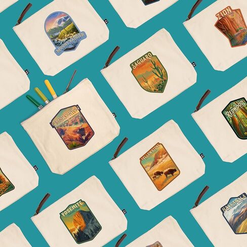 Lantern Press Cape Cod ، Massachusetts ، Dockside Series ، مرساة ، حقيبة سحاب من القطن 100 ٪ ، ملحق السفر ، GO BAG in Kuwait