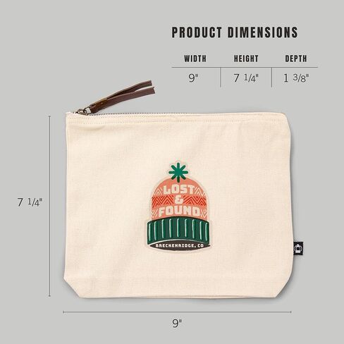 Lantern Press Breckenridge ، Colorado ، Snow Patrol Series ، Lost and Found ، حقيبة سحاب من القطن بنسبة 100 ٪ ، ملحق السفر ، Go Bag in Kuwait