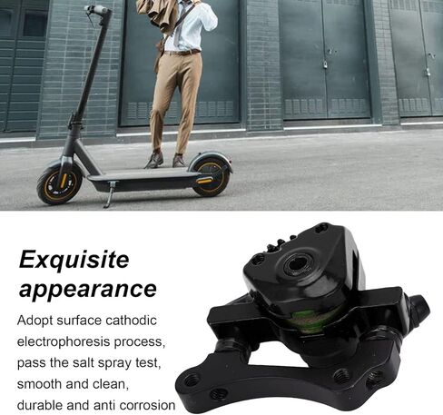 HEEPDD Electric Scooter Brake Disc Device, Easy Installation Aluminum Alloy Electric Scooter Brake Caliper 10 Inch, for Replacement Parts in Saudi Arabia