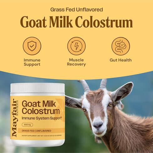Goat Milk Colostrum Powder, Grass Fed, Natural Immune System and Gut Health Support, 60 grams in Saudi Arabia